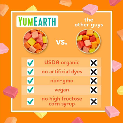YumEarth Organic Chewys Vegan Gluten Free Candy – Worry Free Classroom Treat for Sensitive Kids