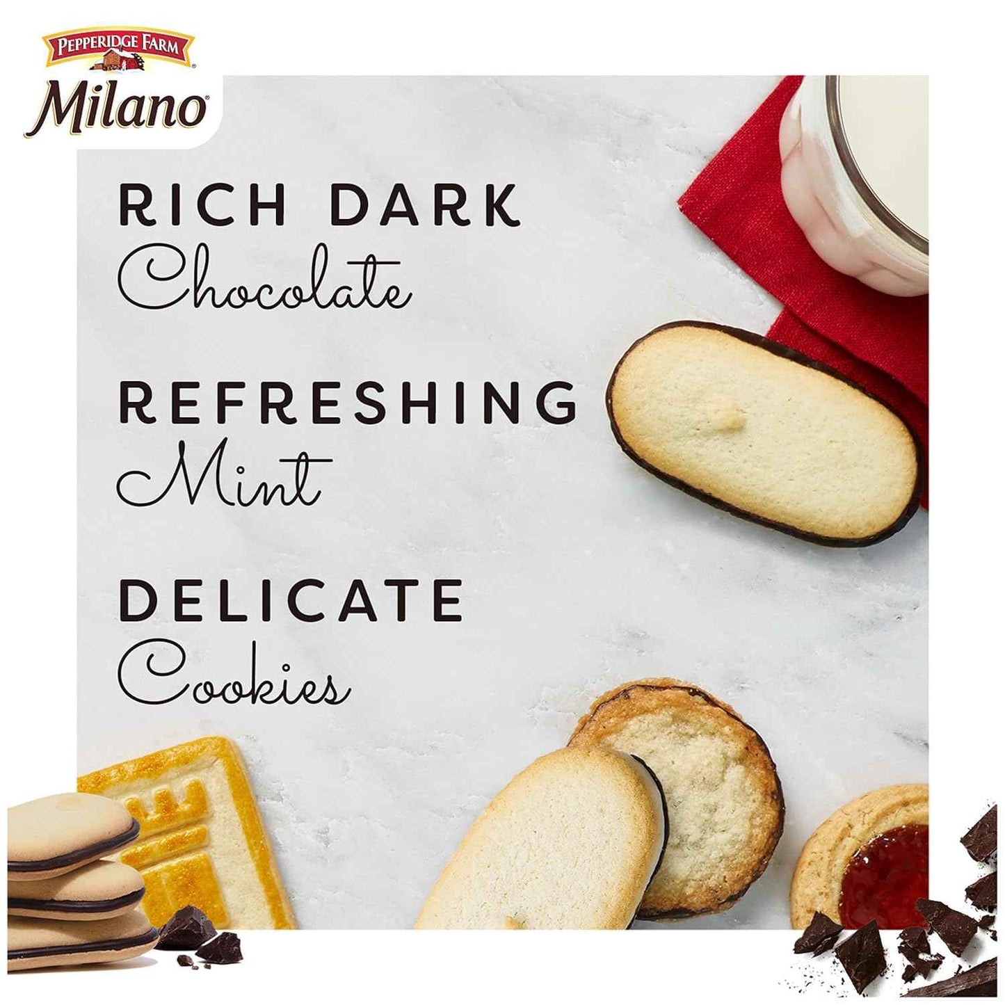Pepperidge Farm Milano Dark Chocolate Cookies – Desk Drawer Afternoon Pick-Me-Up for Working Professionals