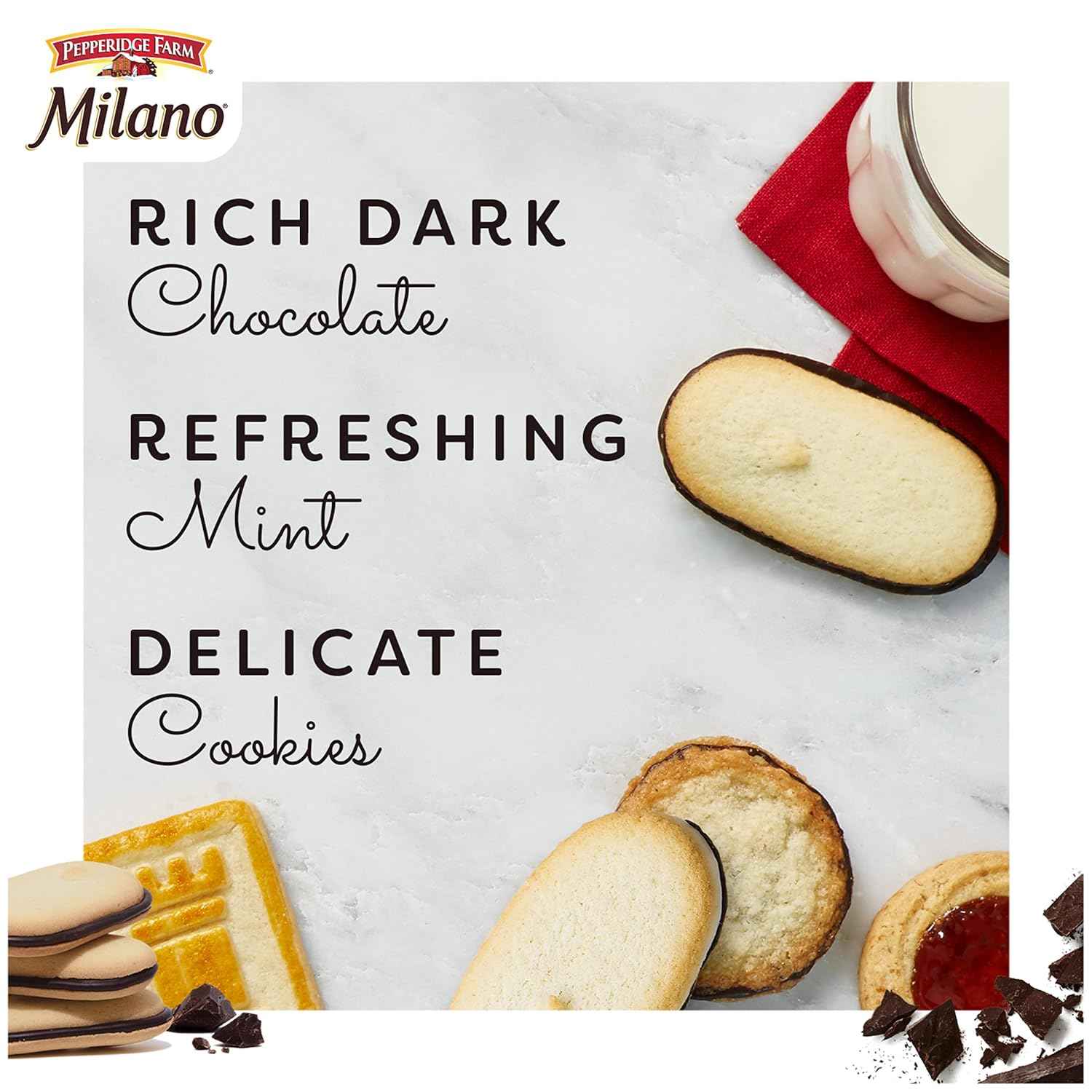 Pepperidge Farm Milano Dark Chocolate Cookies – Desk Drawer Afternoon Pick-Me-Up for Working Professionals