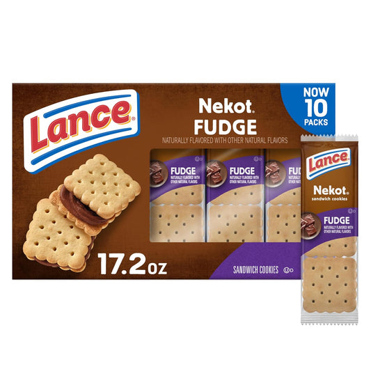 individually wrapped single-serve packs of 6 sandwich cookies each (nekot line)