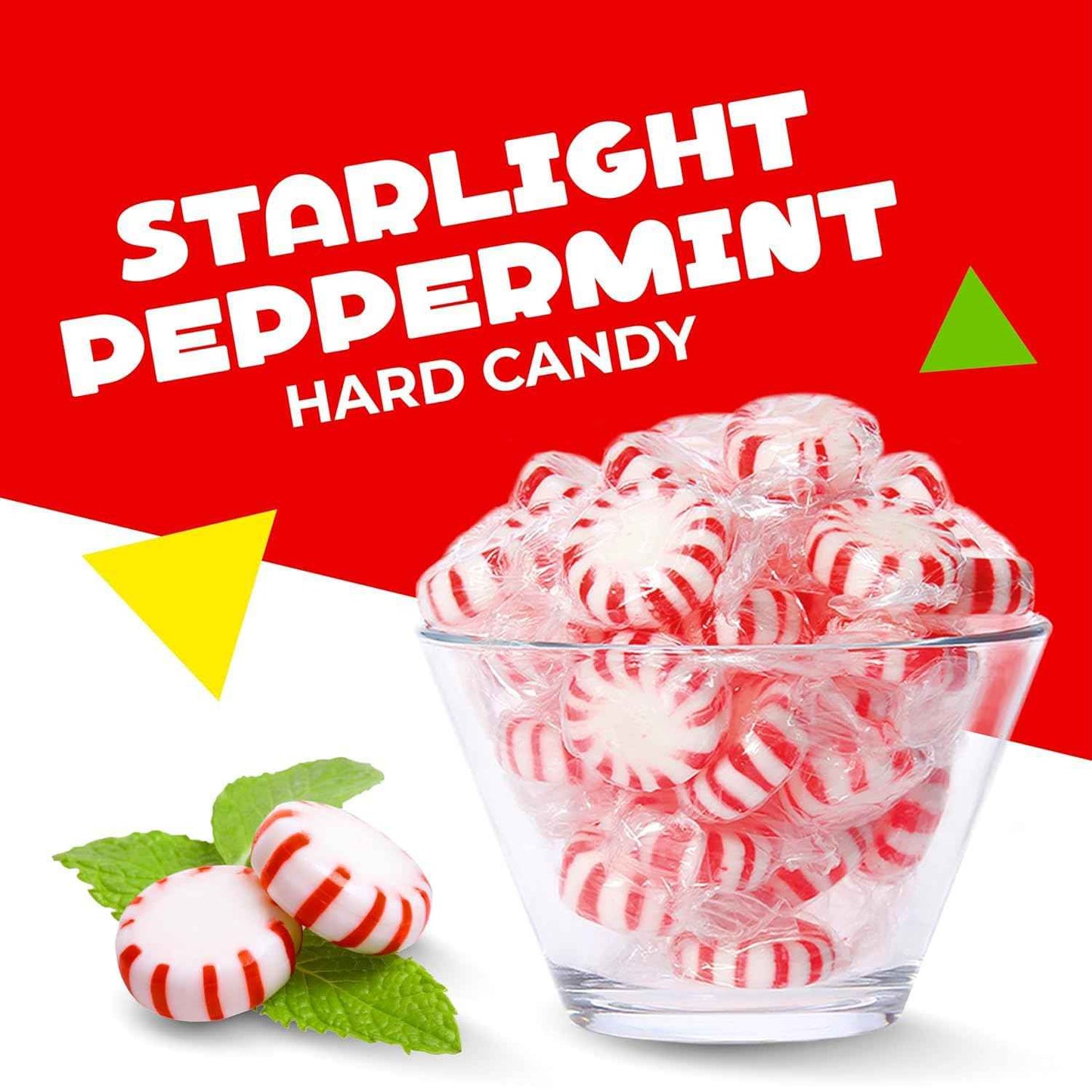 Arcor Starlight Peppermint Mints – Individually Wrapped Housewarming and Birthday Party Favor, 75 Count