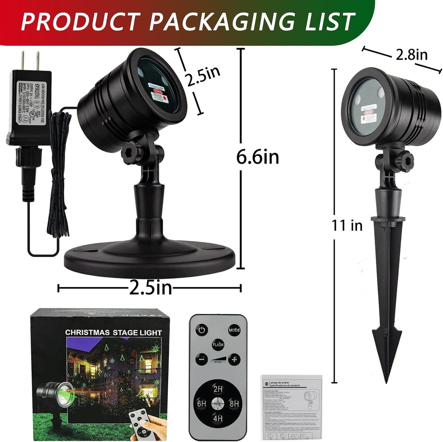 Indoor Holiday Projector Lights – Atmospheric Christmas Ambiance for Home Interiors, Wall and Ceiling Pattern Display