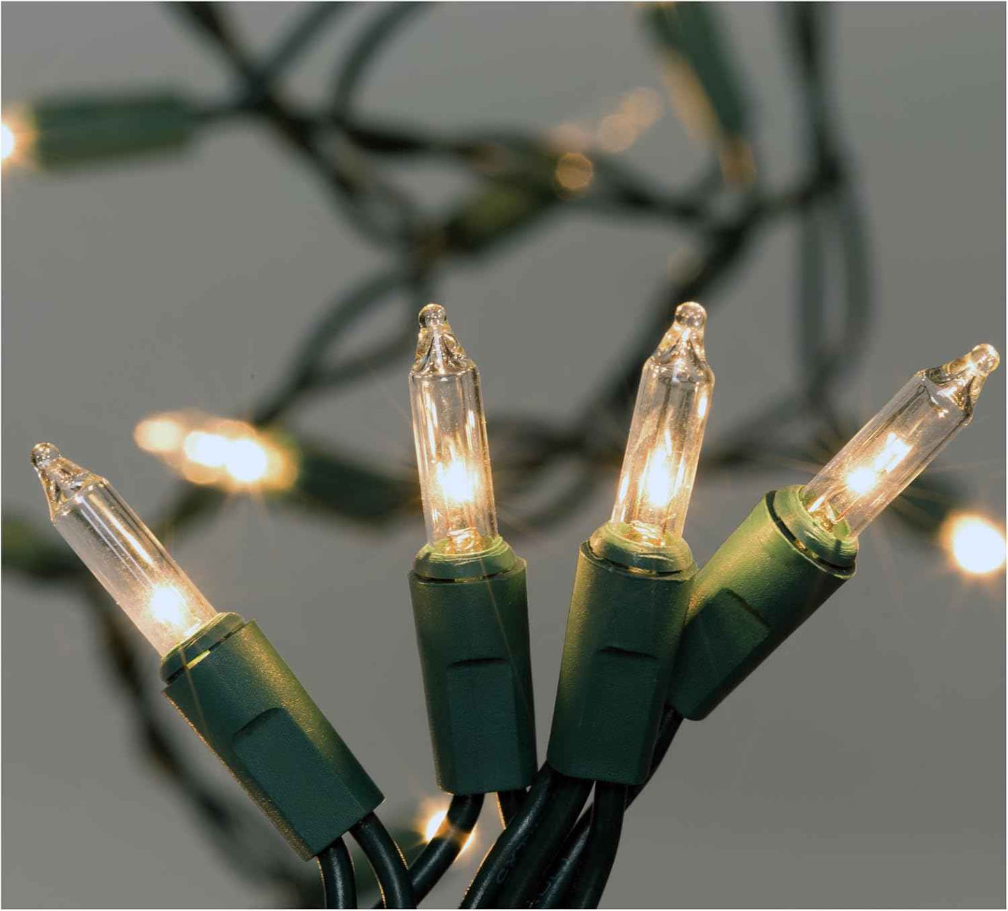 Brilliant Living Clear Mini Light Strand – Cozy Living Room Holiday Accent, Extra-Bright Bulbs
