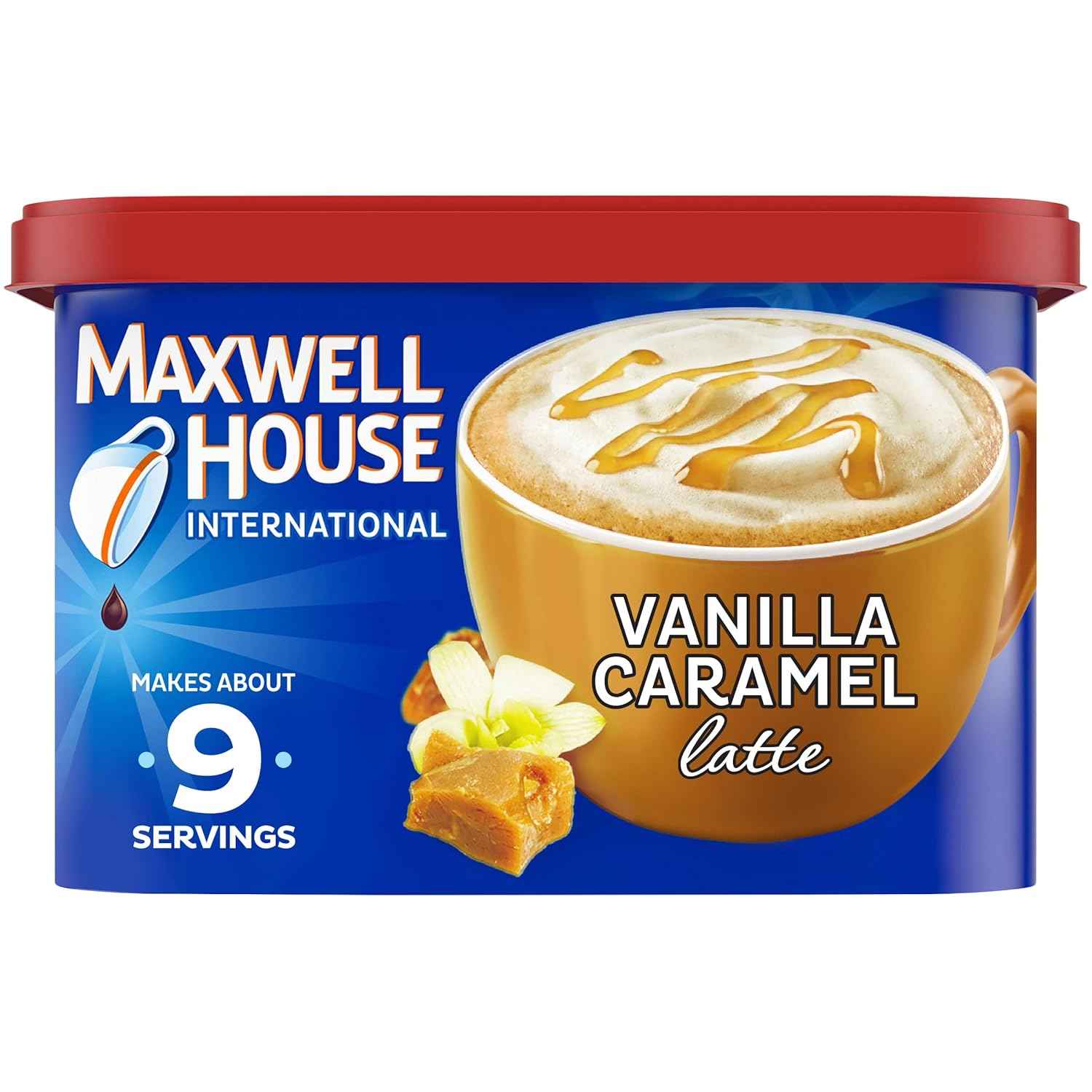 Maxwell House International Instant Coffee – Streamlined Coffee Solution for Small Spaces, French Vanilla, 9 oz