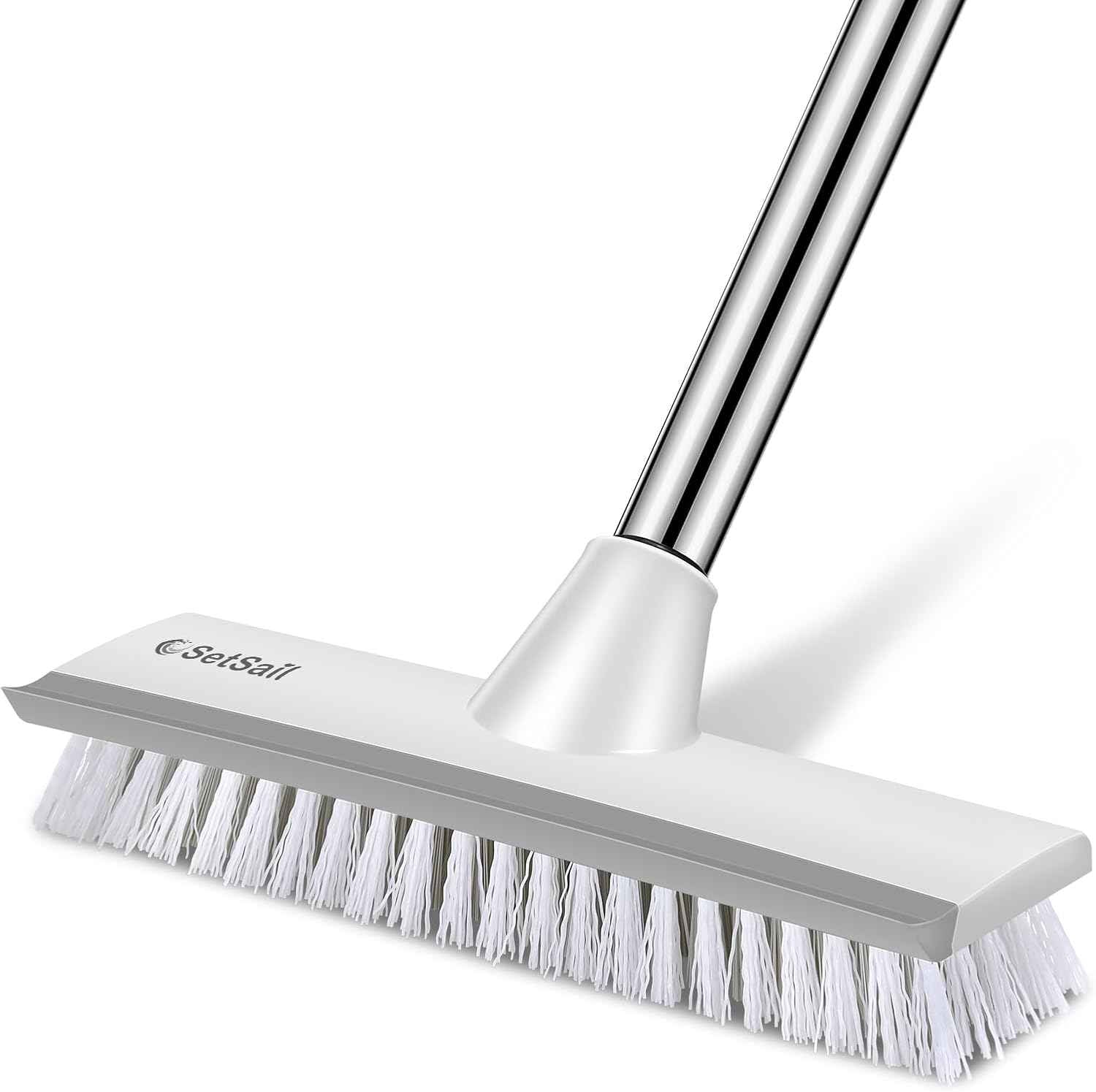 SetSail 51 Inch Long Handle Deck Brush – Heavy Duty Patio and Balcony Scrubber with Stiff Bristles for Outdoor Surface Cleaning