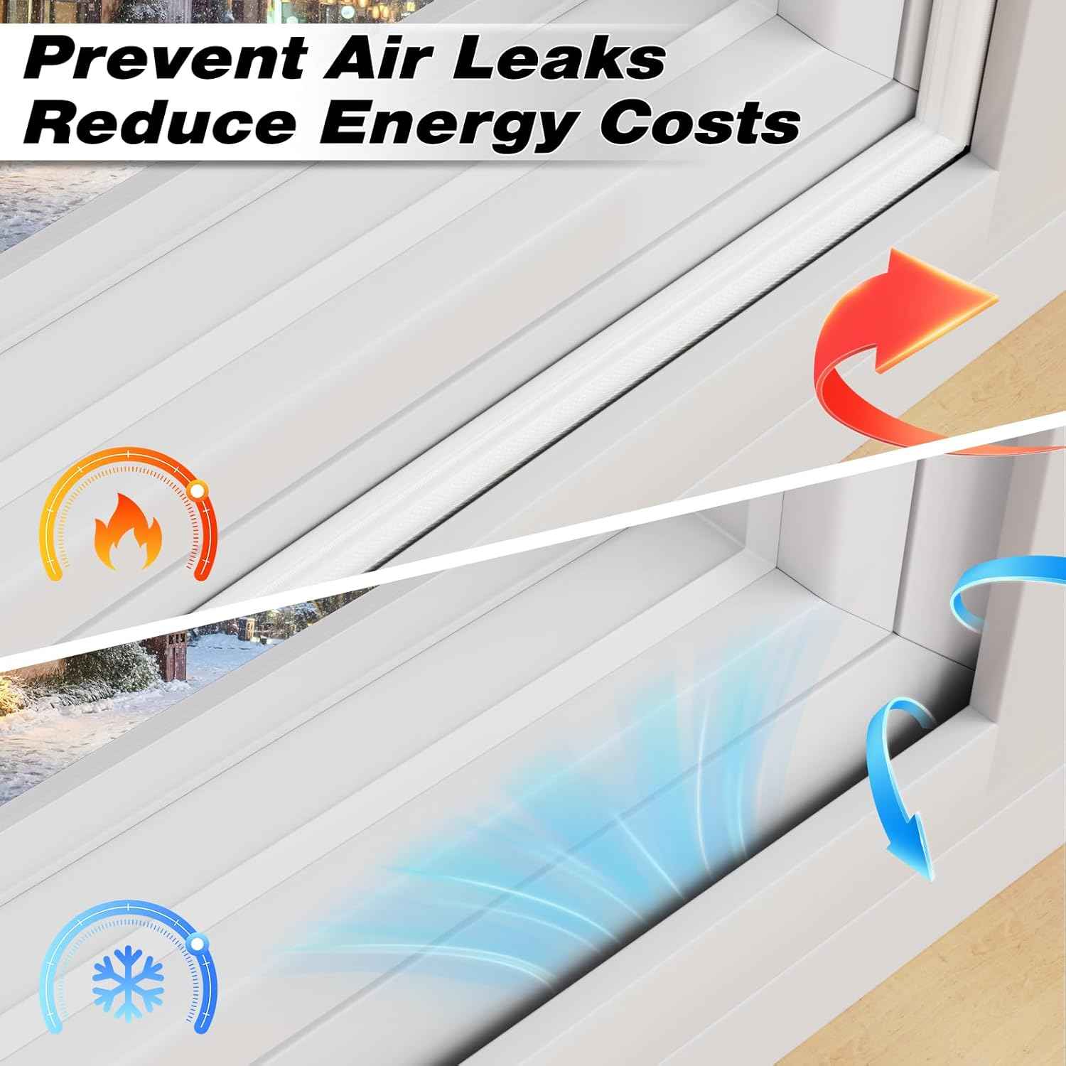 Furinno Wedge Weather Stripping – RV Door Weatherproofing for Road Trips, Self-Adhesive Foam Seal