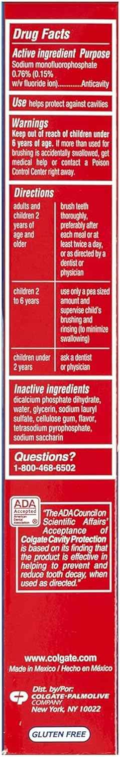 Colgate Cavity Protection Toothpaste – Daily Wellness Ritual for Enamel Care, Invigorating Mint Freshness