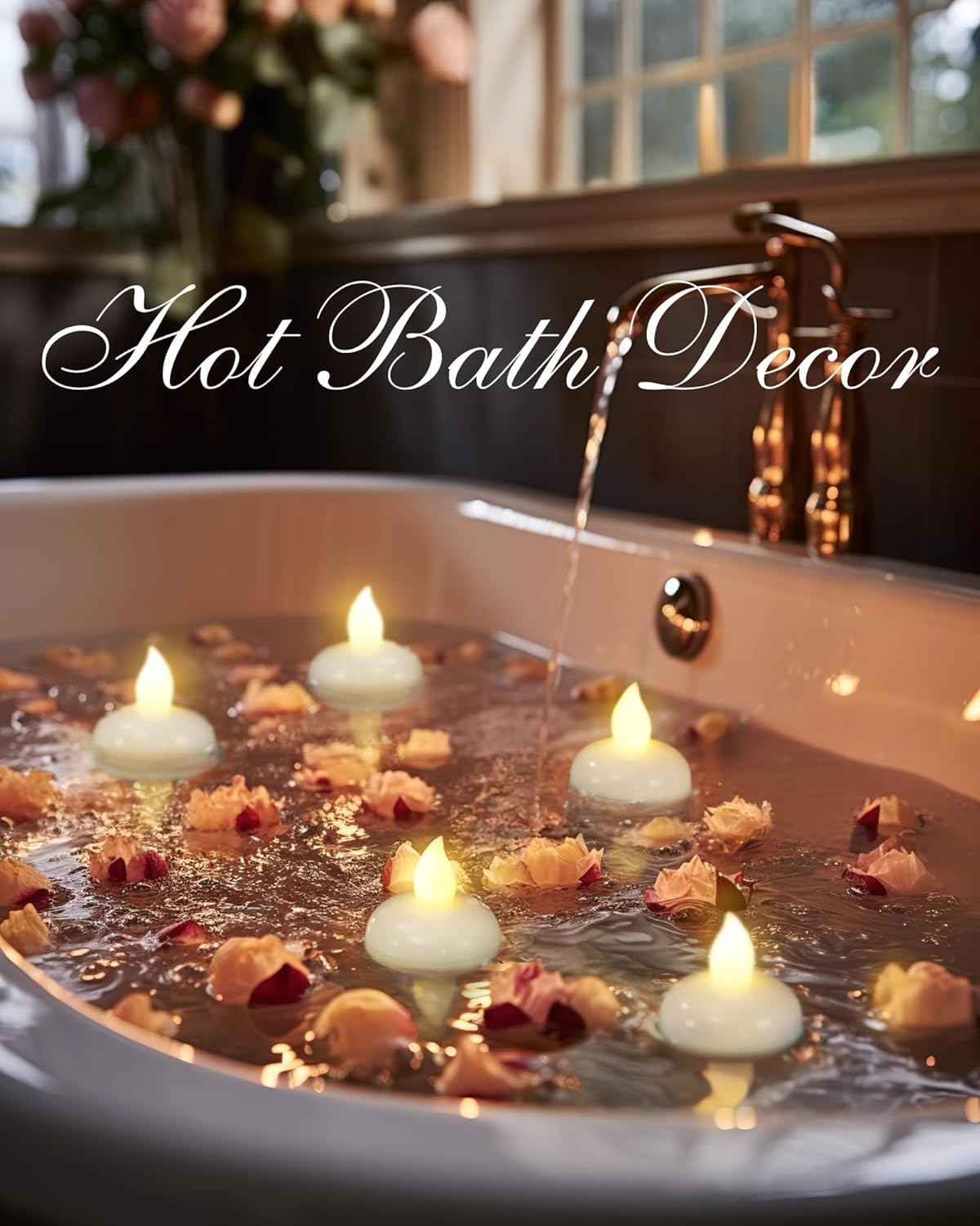Homemory Flameless Floating Candles – Thoughtful Housewarming and Birthday Gift for Her, Bulk Set of 12 to 48
