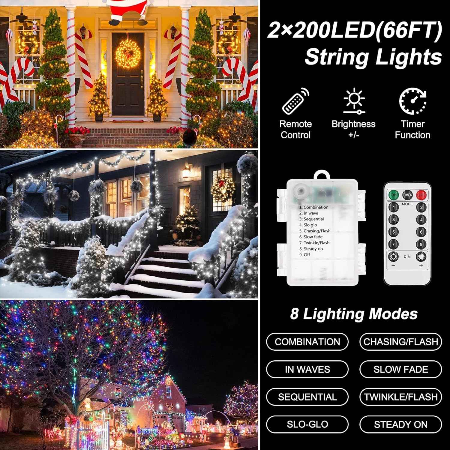 Lumify Kids Room String Lights – Battery Powered Nursery Decor with Cool LED Beads and Timer