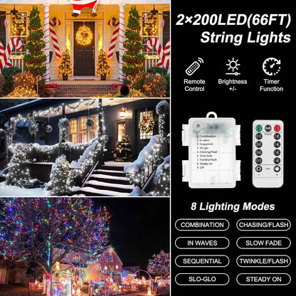 Lumify Kids Room String Lights – Battery Powered Nursery Decor with Cool LED Beads and Timer