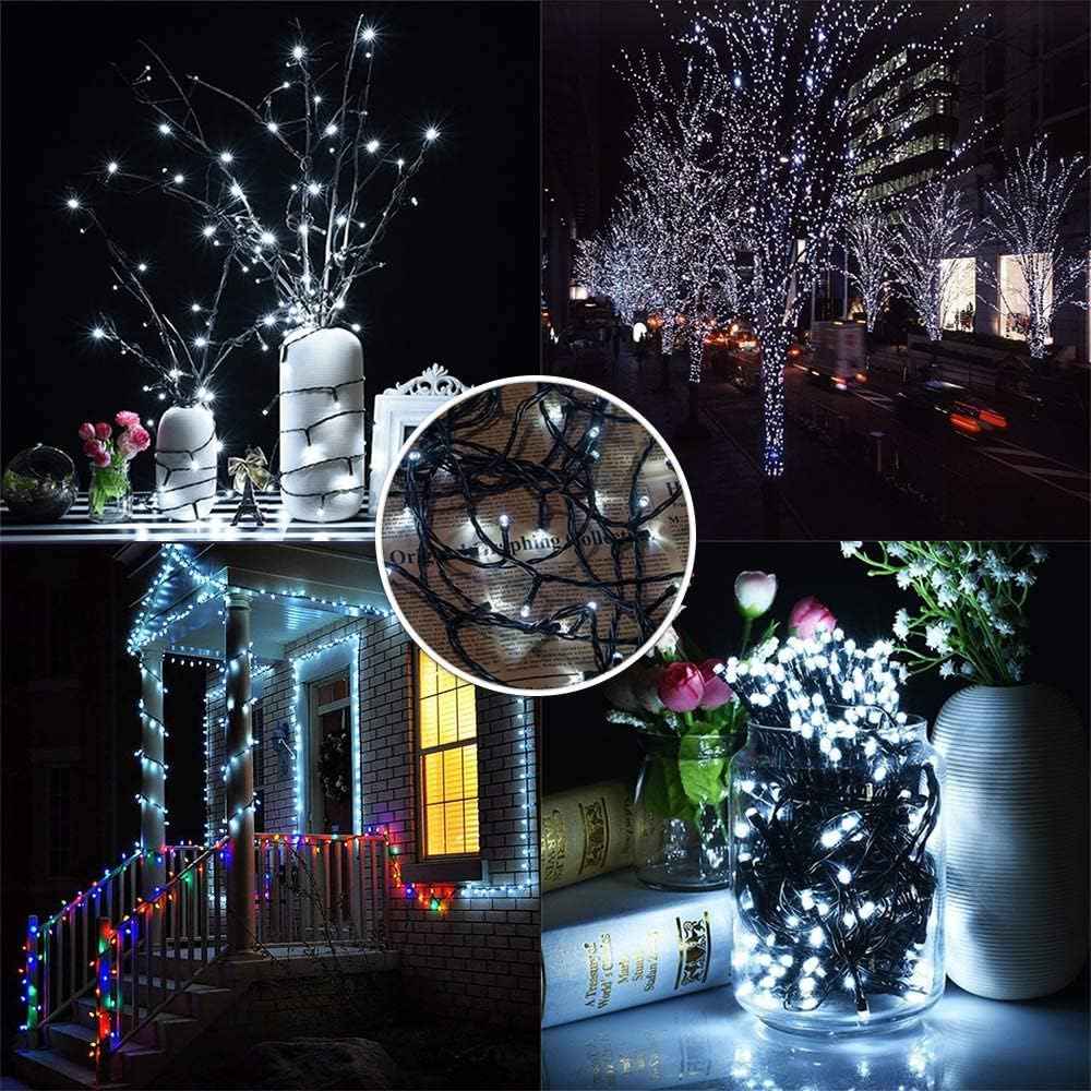 FULLBELL Gothic String Lights 33ft 100 LED Black Wire – Moody Bedroom & Living Room Decor with 8 Modes & Memory Function