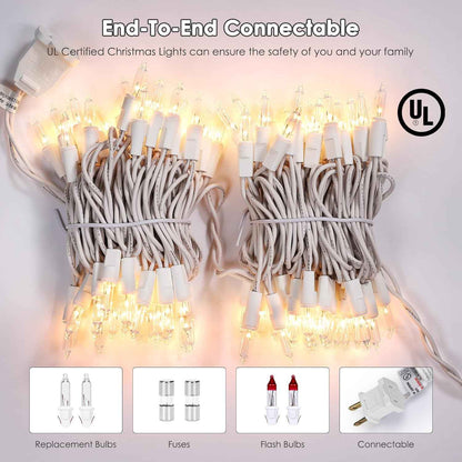 HOLIDAY HARVEST Connectable Christmas Lights – Long-Range Garden Fence and Pergola Outdoor Lighting
