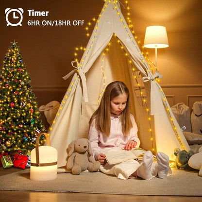 Brightever Fairy Lights – Kids Bedroom & Nursery Night Light, Flameless Battery Operated String Lights with Auto Timer