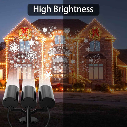 [Brand] 360° Snowfall Projector – Reusable Holiday Present for Hosts and Home Decorators