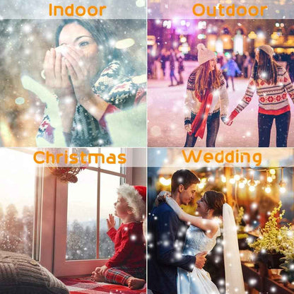 LuminScape Snow Falling Light – IP65 Waterproof Projector for Backyard, Driveway, and House Facade