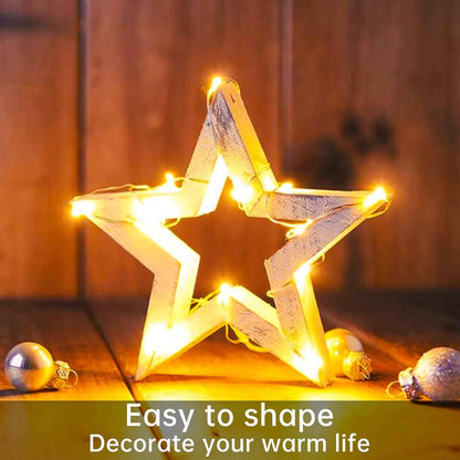 Brightown LED Fairy Lights – Cozy Bedroom String Lights with Flexible Silver Wire for Living Room Aesthetic