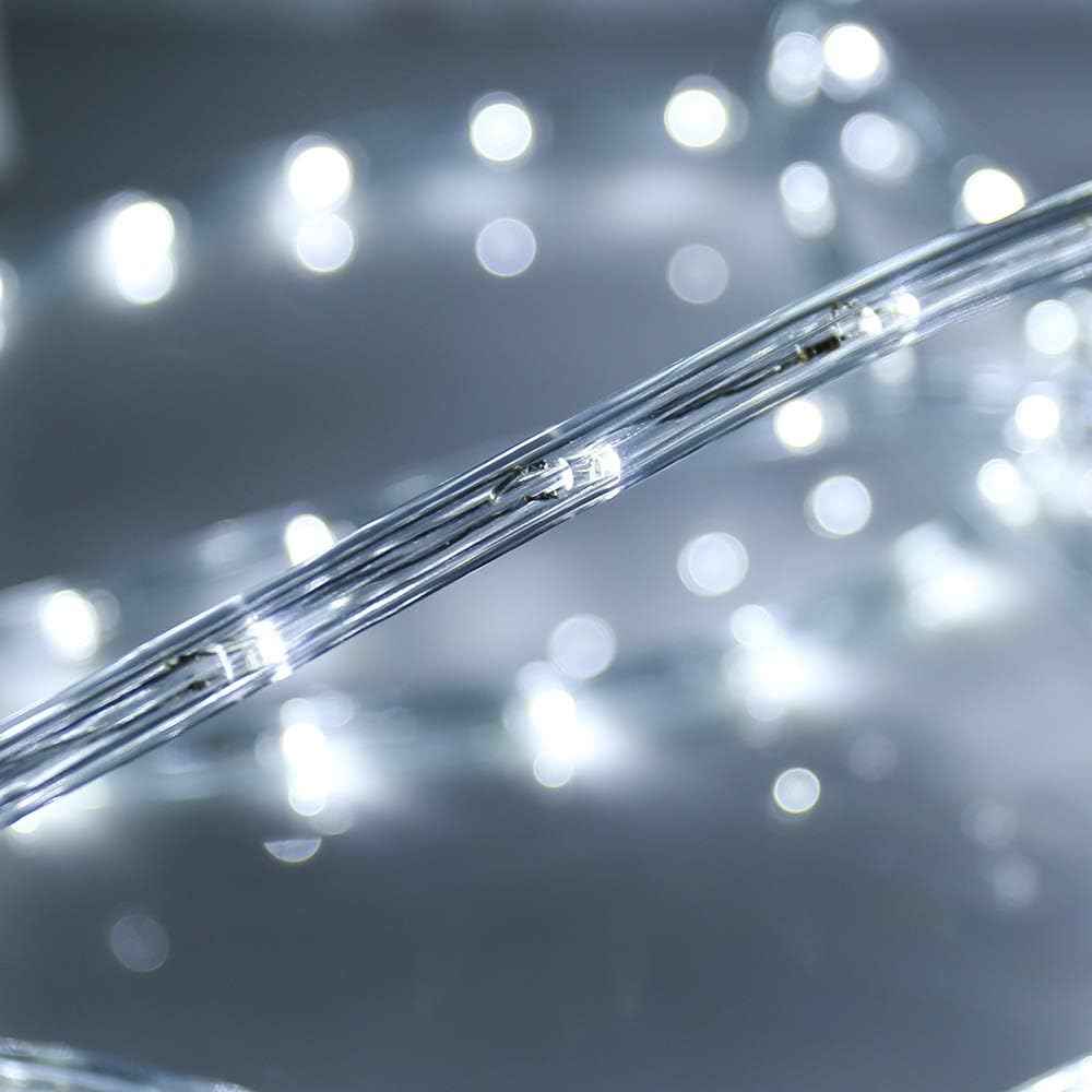 Lumiglow LED Rope Lights 50ft – UV-Resistant Camping and Backyard Lighting with 360 LED Bulbs