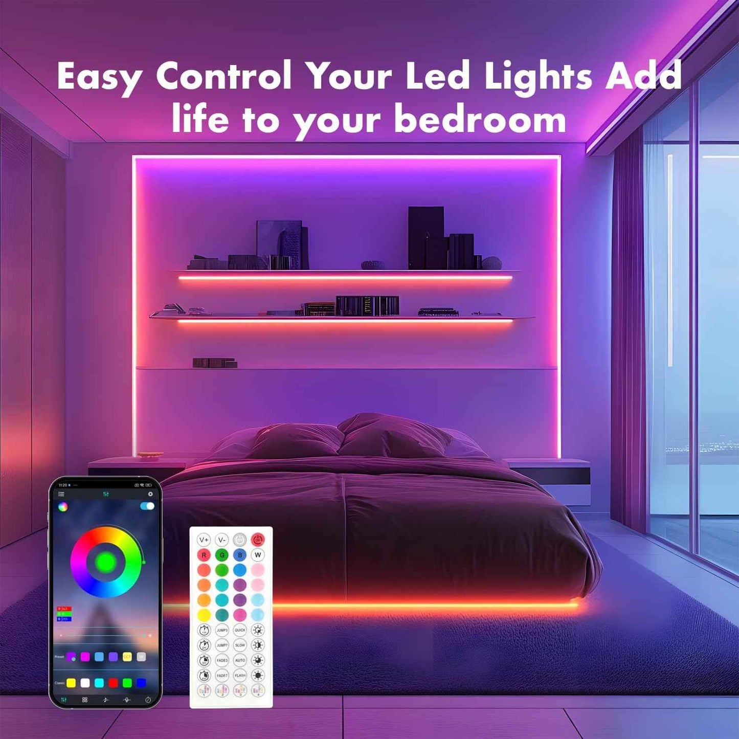 JIAMEI Neon Rope Lights – Trendy RGB Strip Birthday Gift for Teens and Gamers with App and Music Sync