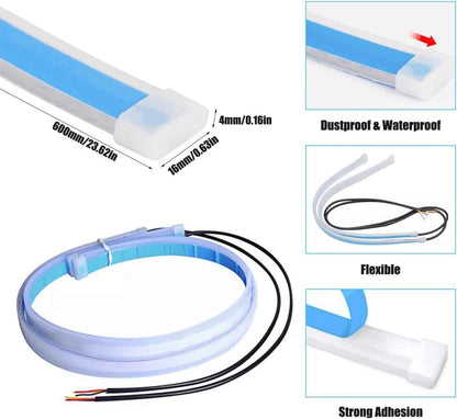 RGB Chasing LED Headlight Strips – Luxury Custom Lighting for Car Meet Showcases and Night Cruises