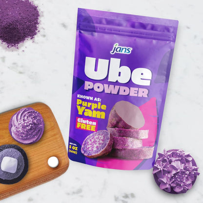 Jans Ube Powder for Baking, 5 oz | Pure Single-Ingredient Yam for Wholesome Family Desserts