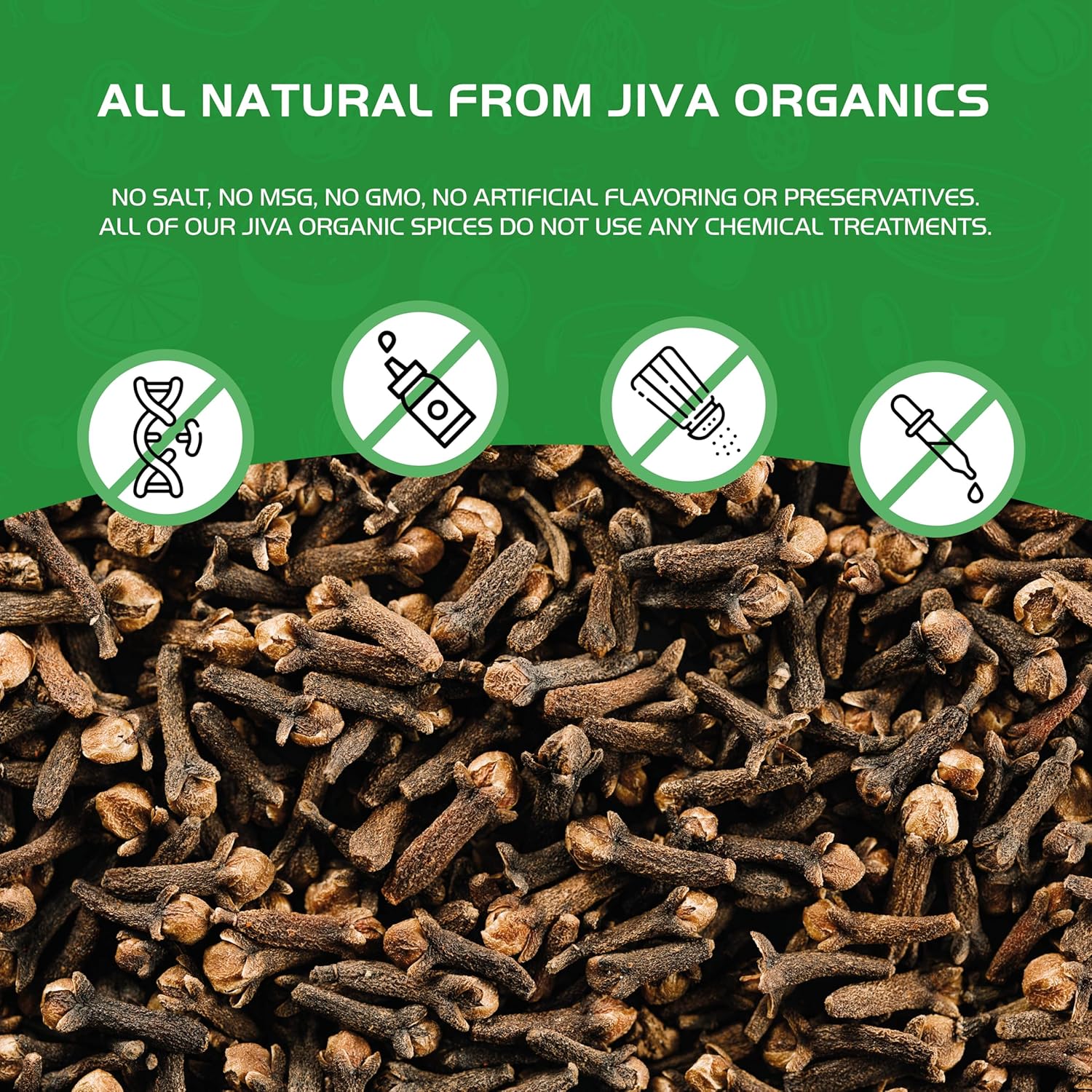 Jiva Organic Whole Cloves – Mindful Kitchen Spice for Bedtime Tea Rituals, 3.5 oz Resealable Pouch