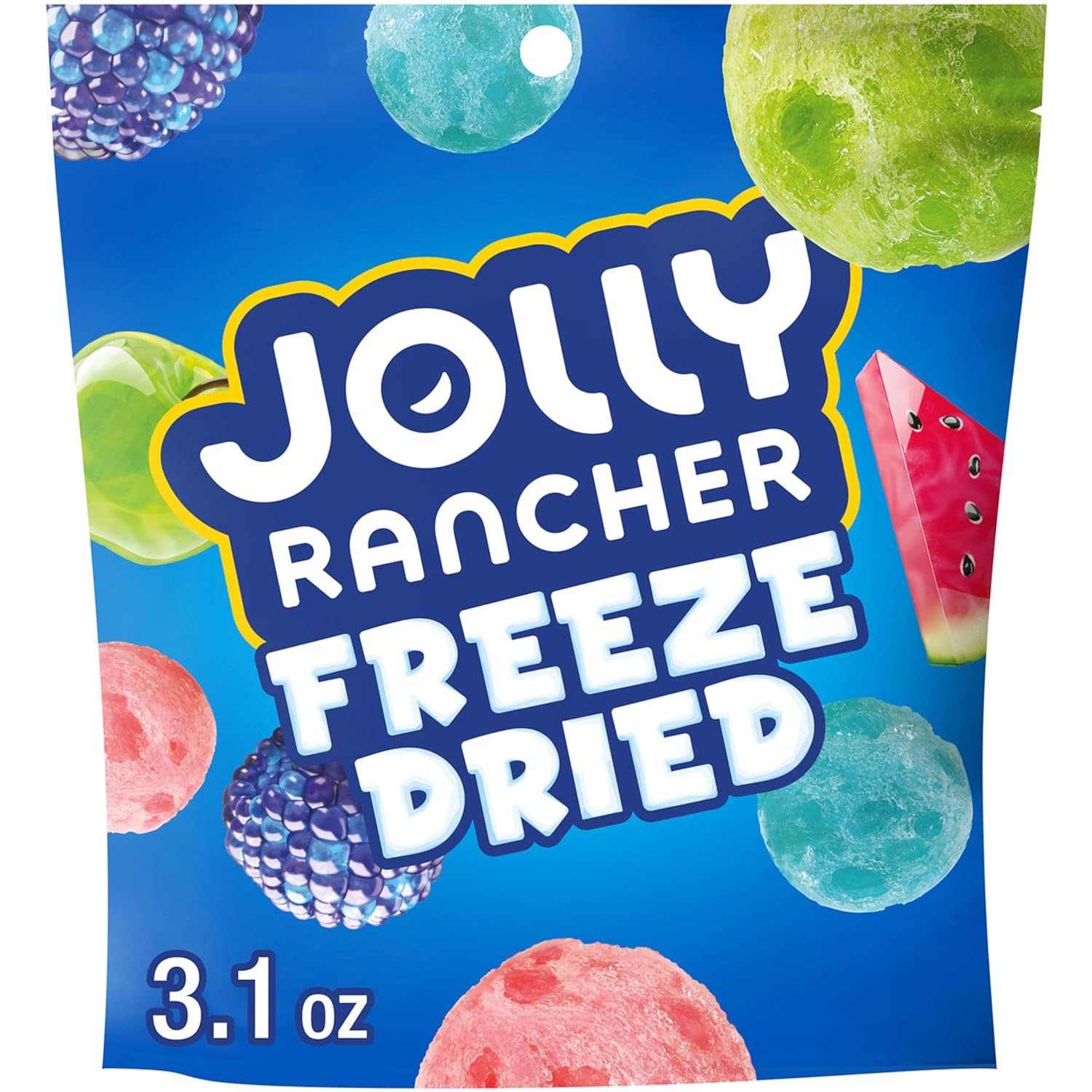 JOLLY RANCHER Freeze Dried Candy Bag - Fun Birthday Gift for Women and Mom, Fruity Snack Surprise