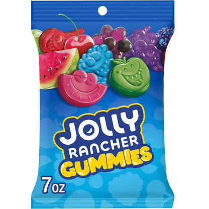 JOLLY RANCHER Gummies Assorted Fruit Flavored Candy Bag – Festive Holiday Gift Basket Addition for Easter, Halloween, and Christmas Stockings