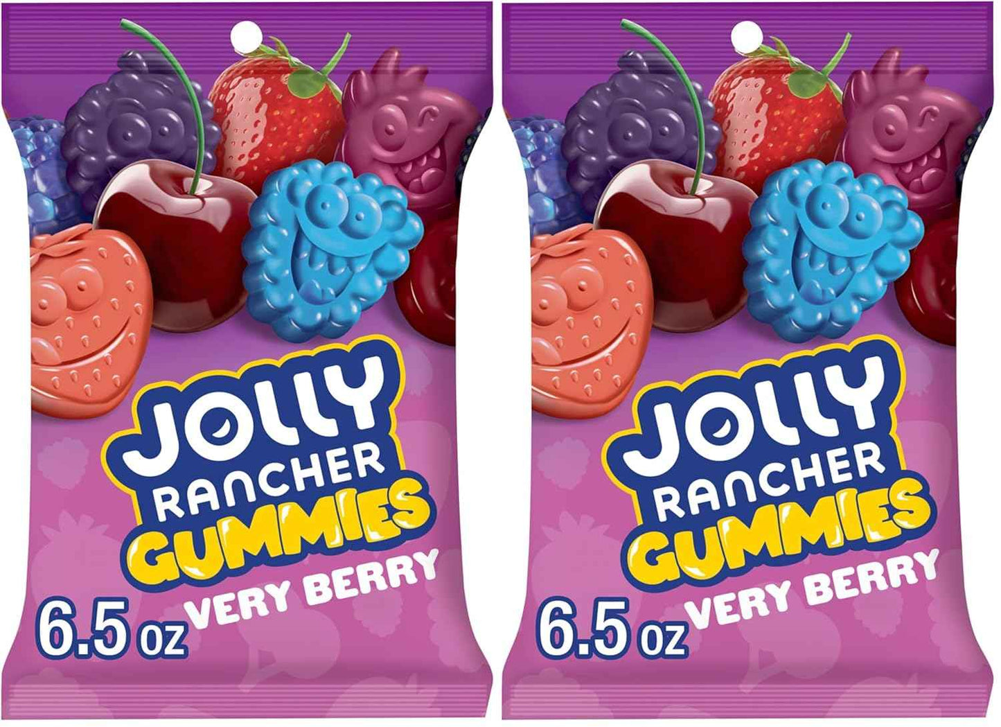 JOLLY RANCHER Gummies Assorted Fruit Flavored Candy Bag – Festive Holiday Gift Basket Addition for Easter, Halloween, and Christmas Stockings