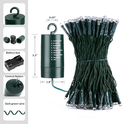 Joomer Battery Fairy Lights – Cozy Living Room String Lights Decor with Timer and 8 Modes, 66ft 200 LED Multicolor