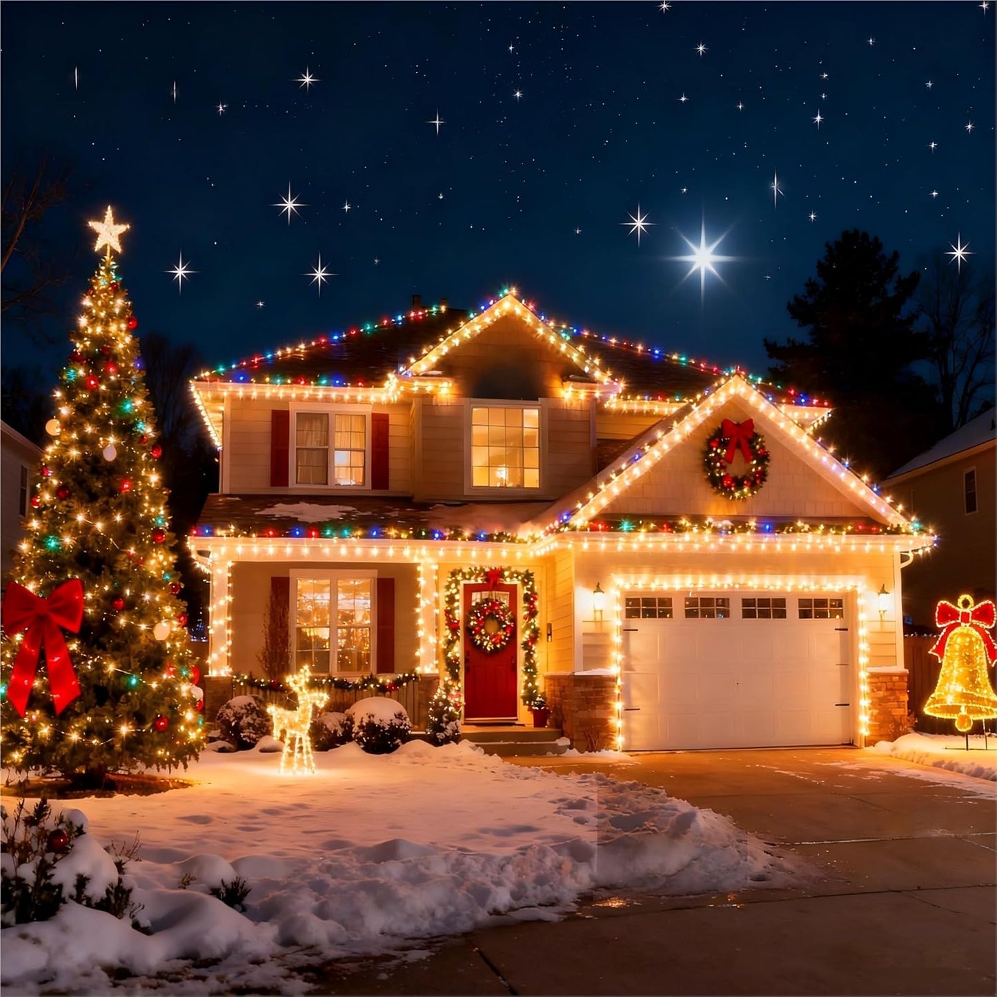 Joomer Color Changing Fairy Lights – Cozy Bedroom Aesthetic with Warm White and Multicolor Modes