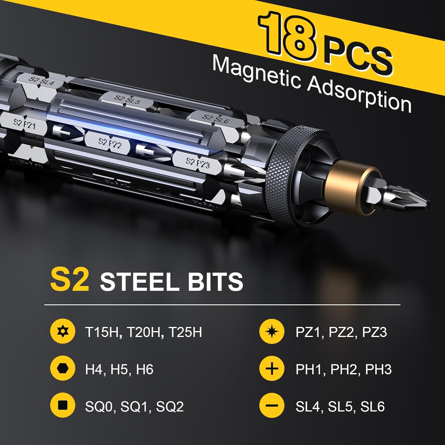 JOREST 19-in-1 Multi Bit Screwdriver Set – Premium Christmas Gift for Men, Dads, and Husbands Who Love Tools