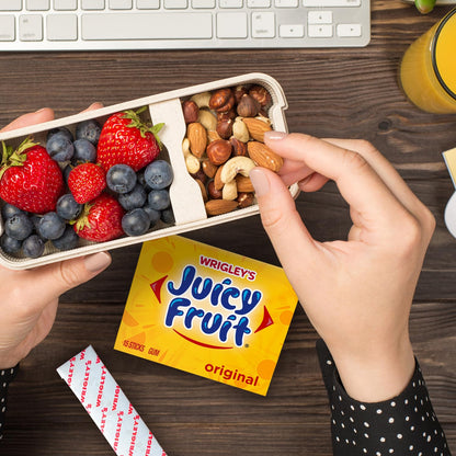 Juicy Fruit Gum Kids Birthday Party Candy – 45 Individually Wrapped Sticks for Lunchboxes and Favor Bags