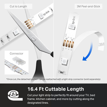 Kasa Smart LED Light Strip – Housewarming Gift for New Homeowners, WiFi RGB Strip with Voice Control