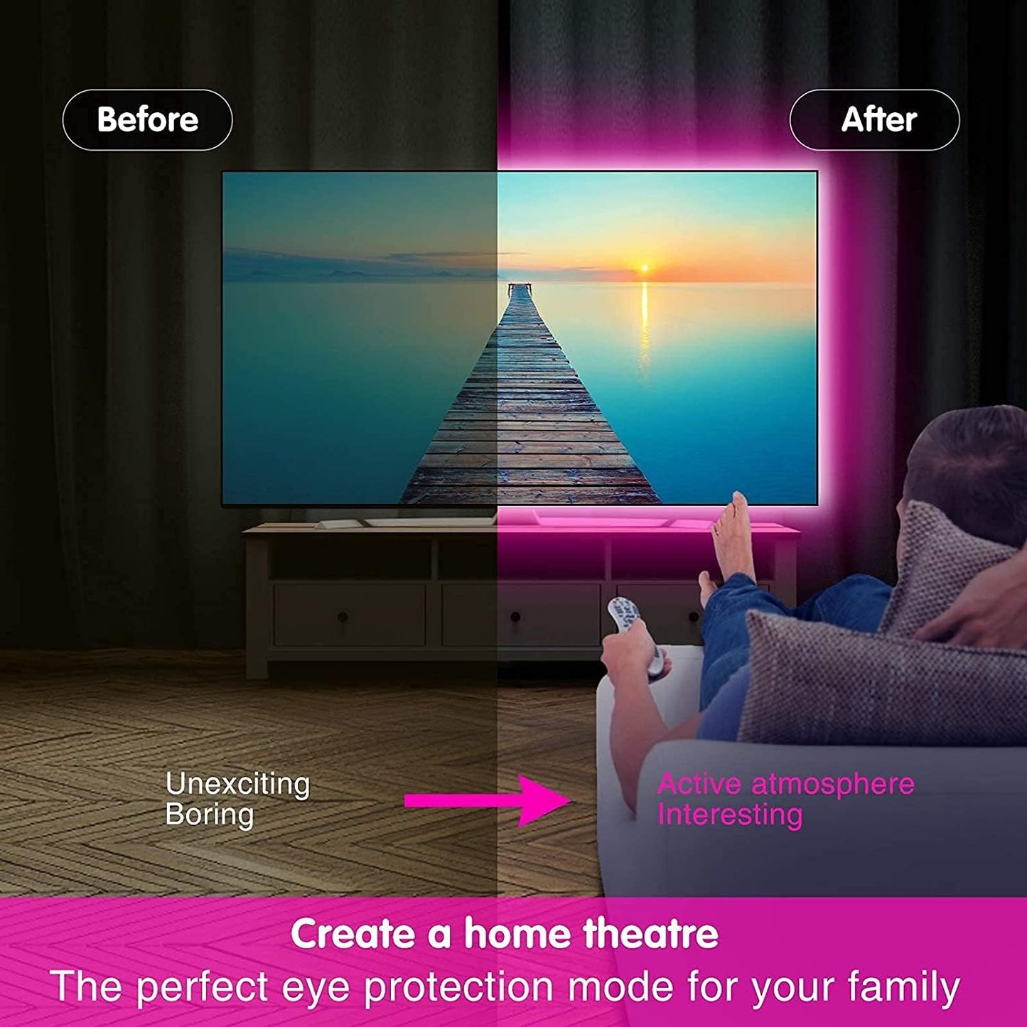 Keepsmile LED Strip Lights for Kids Room and Nursery – Cool-to-Touch RGB Strip with Auto Timer and App Control