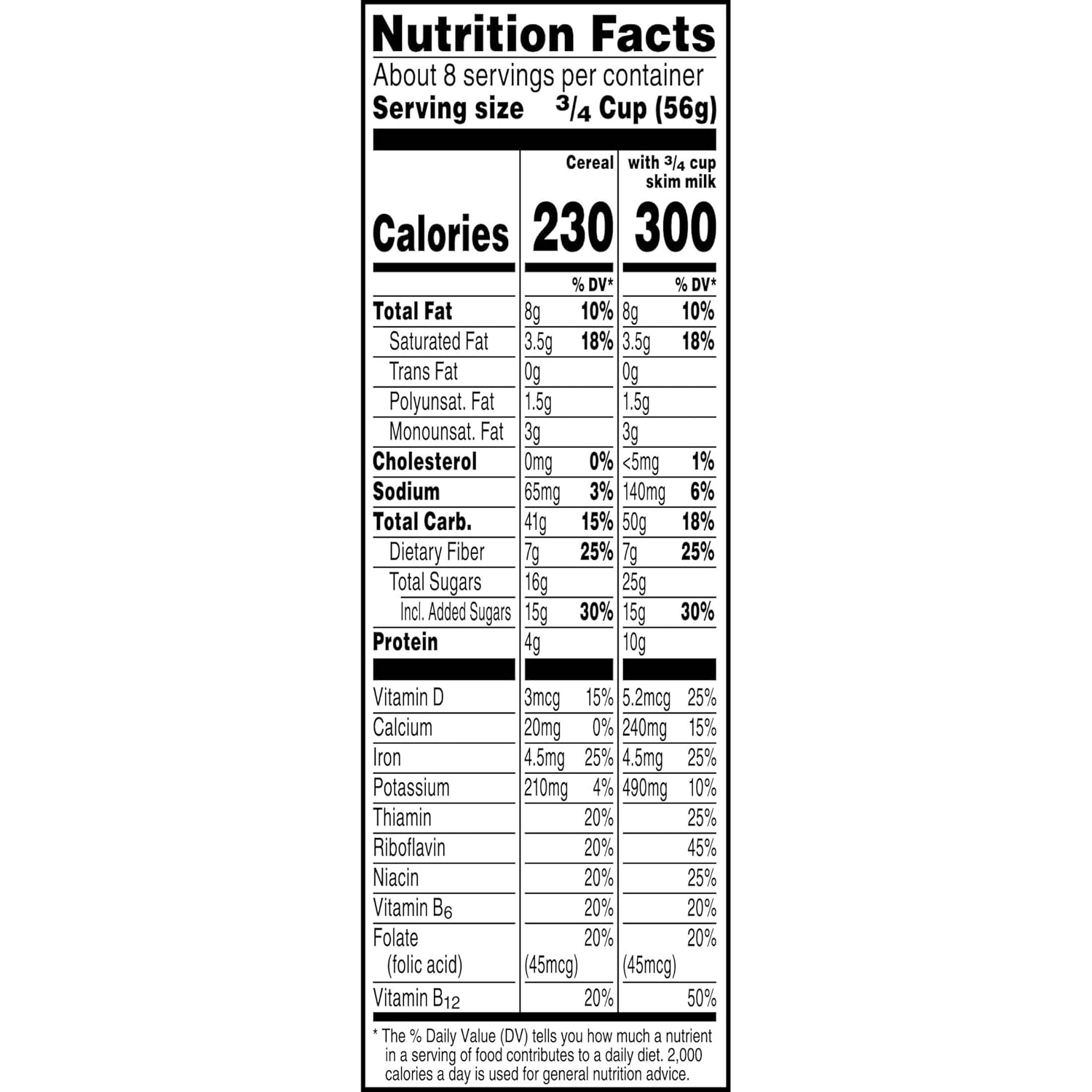 Kellogg's Cracklin' Oat Bran Breakfast Cereal, Fiber Cereal, Family Cereal, Original (3 Boxes) – Clean-Label Morning Bowl for Wellness-Focused Adults