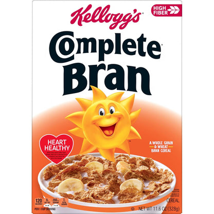 Kellogg's Frosted Bran Cereal – Desk Drawer Snack for Office and Study, Ready in Seconds