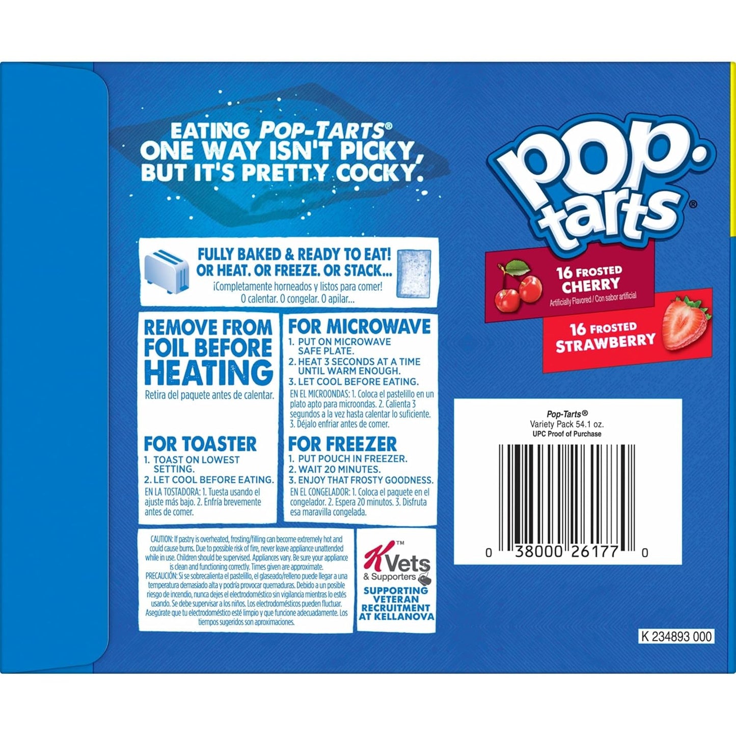 Kellogg's Pop-Tarts Variety Pack – Grab-and-Go Pastry for Road Trips and Hotel Nights, 32 Individually Wrapped Ct