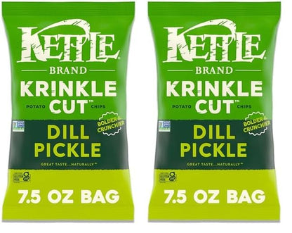 Kettle Brand Potato Chips Sea Salt Kettle Chips, 7.5 Oz – Gluten-Free Lunchbox Chips Kids Actually Eat