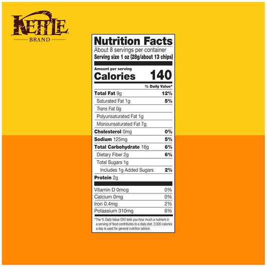 Kettle Brand Potato Chips Backyard Barbeque Kettle Chips, 7.5 Oz – Sturdy Picnic Chips for Beach Days and Hikes