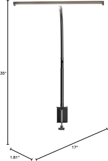 Kids Desk Lamp for Homework – Flicker-Free LED Study Light with Stepless Dimming and Cool Touch Surface