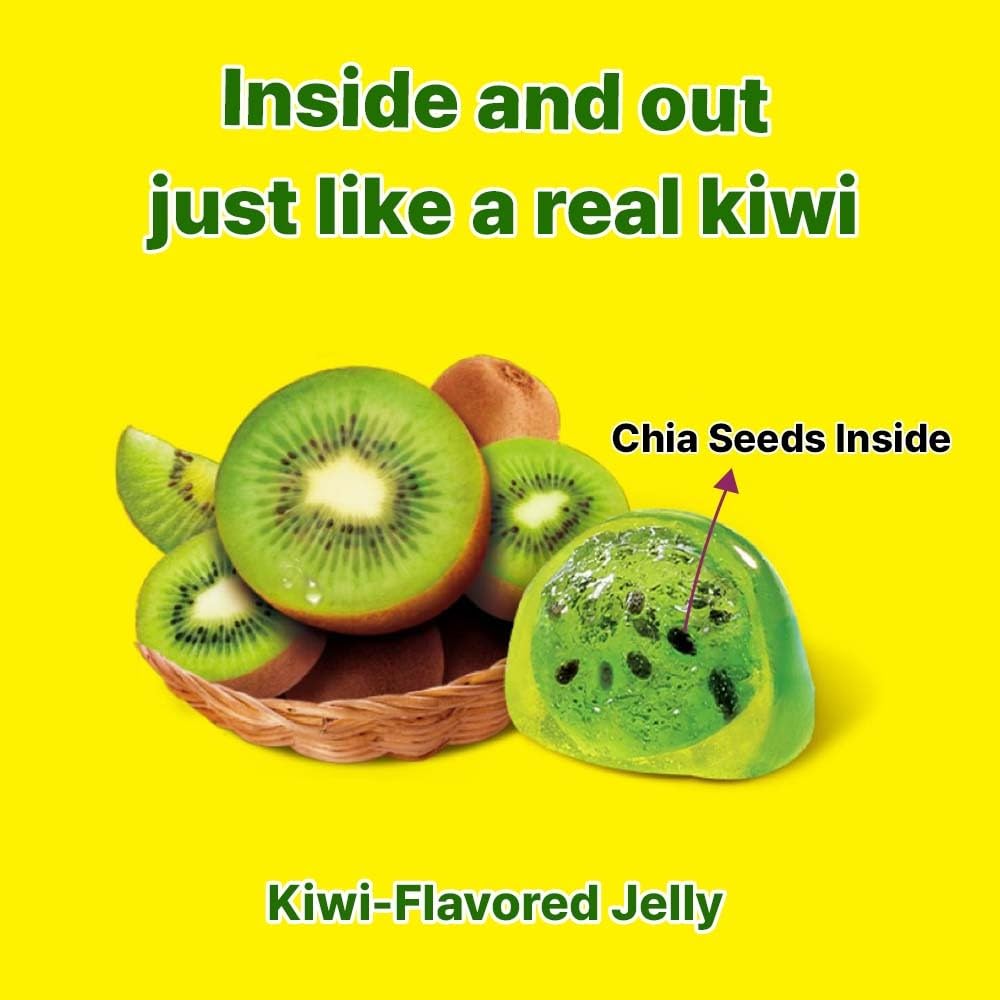 Kidsmania Korean Fruit Jelly Candy – Korean Snack Sampler Gift Box for Birthday Parties and Care Packages