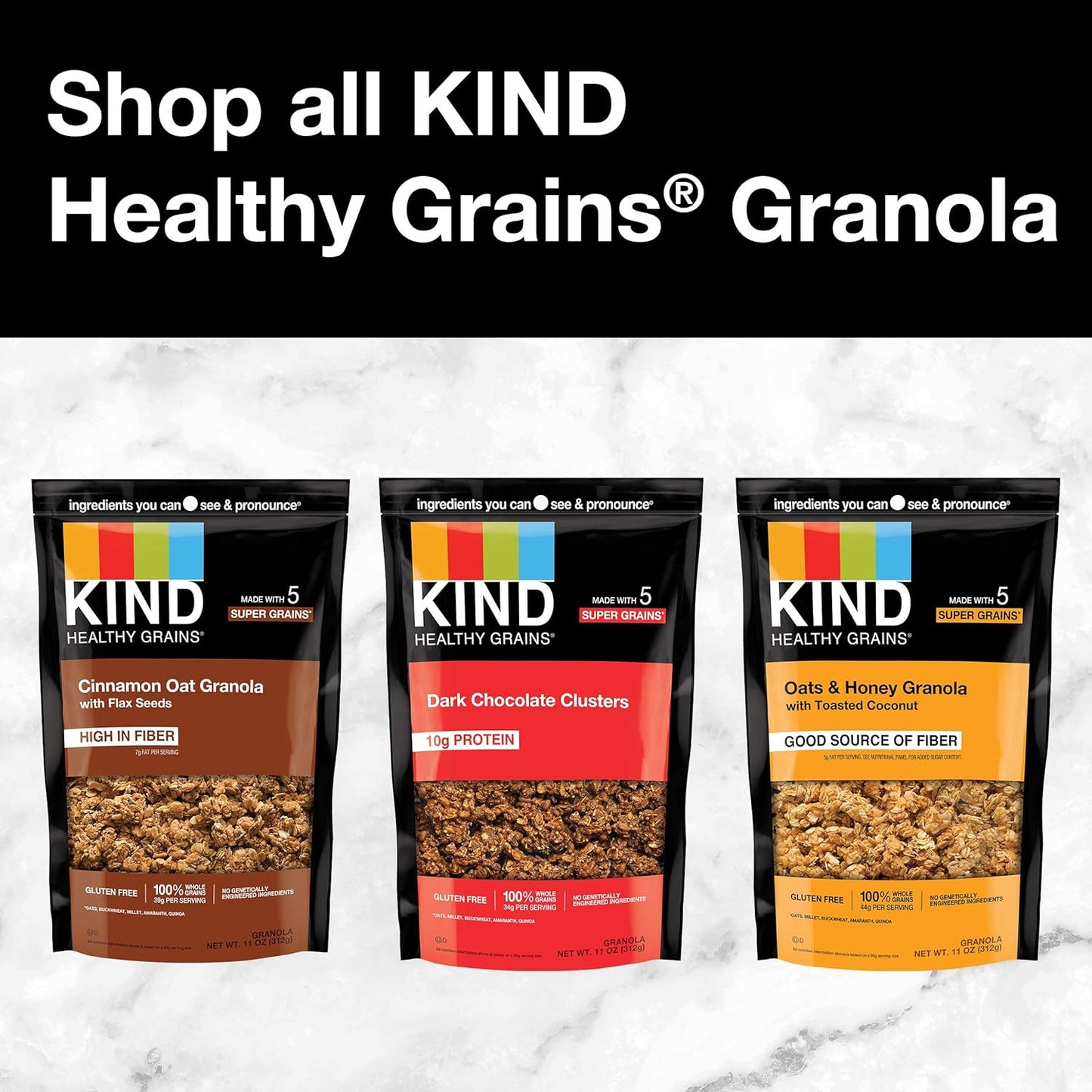 KIND Healthy Grains Peanut Butter Granola – Lunchbox-Friendly Snack for School Days