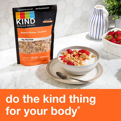 KIND Healthy Grains Peanut Butter Granola – Lunchbox-Friendly Snack for School Days