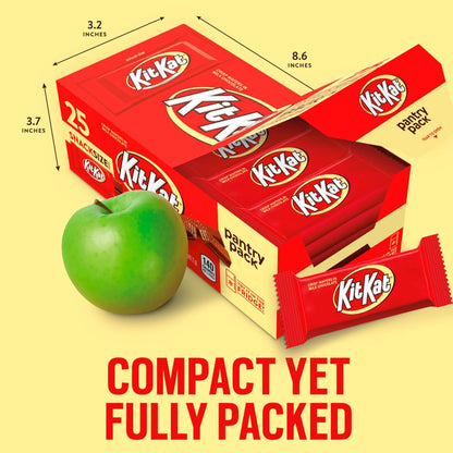 KIT KAT Milk Chocolate Wafer Bars – Home Office Desk Snack for Remote Workers, 25 Individually Wrapped Pieces
