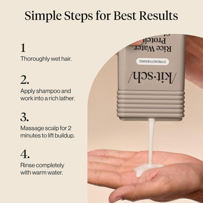 Kitsch Rice Water Shampoo – Clean, Simple Hair Care for an Uncluttered Vanity