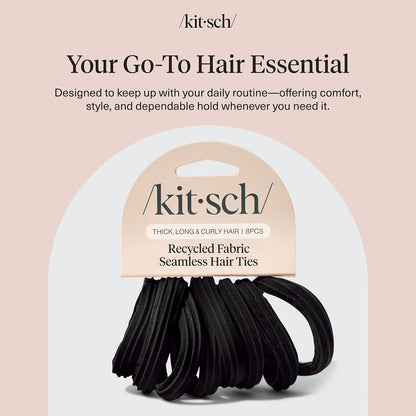 Kitsch Seamless Hair Ties - Parent-Approved Hair Accessories for Active Kids' School and Sports Hairstyles