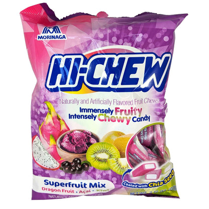 Hi-Chew Japanese Chewy Candy – Lunchbox Treat and After-School Snack for Kids, Real Fruit Juice, 3.17 oz Resealable Bag