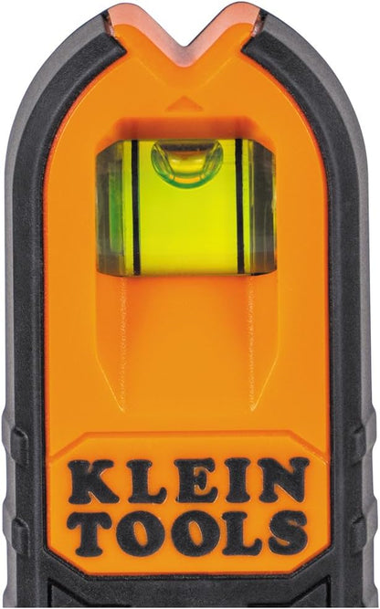 Klein Tools MSF100 Magnetic Stud Finder for Efficient Job Site Workflow, Battery-Free Metal and Wood Stud Detection with Level