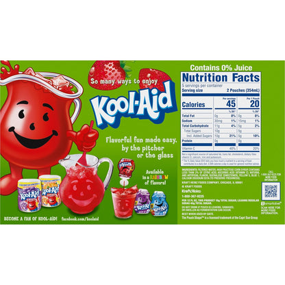 Kool-Aid Jammers Lower-Sugar Kids Drink – 75% Less Sugar Soda Alternative for Family Wellness Routines