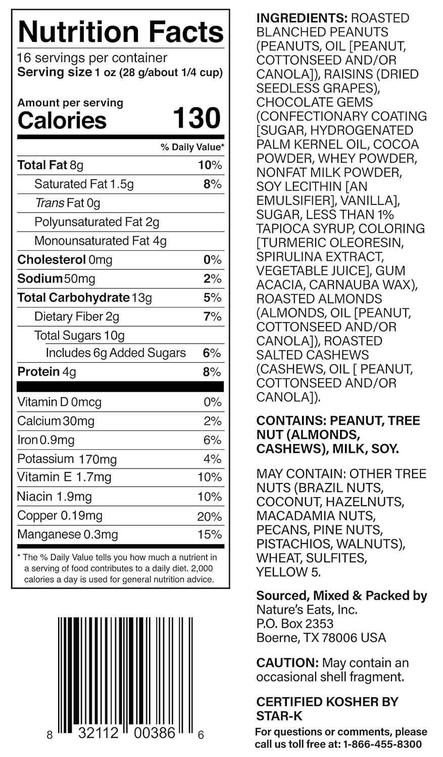 Nature's Eats Nuts for Recovery Trail Mix – Office Desk Snack with 4g Protein for Sustained Focus